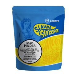 Каша рисова з м’ясом курки та овочами сублімована Славна Страва (90 г)