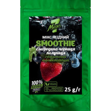 Мiкс ягiдний Maxi7 "Smoothie смородина-чорниця-полуниця" сублімований порошкоподібний (25 г) Мiкс ягiдний Maxi7 "Smoothie смородина-чорниця-полуниця" сублімований порошкоподібний (25 г)
